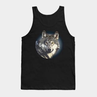 Wolf Lobo Fans Loners Wildlife Lovers Tank Top